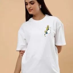 KAIDO Graphic Printed Drop-Shoulder Sleeves Oversized Cotton T-shirt-picture-35