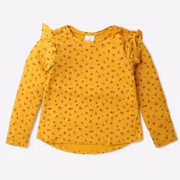 GAP Girls Floral Printed Relaxed-Fit Round Neck Top-picture-48