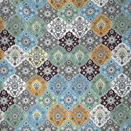 Raymond Home Blue Geometric Printed Cotton120 TC King Bedsheet With 2 Pillow Covers-picture-30