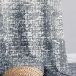 Story@home Grey & White Set of 2 Sheer Window Curtain image 5