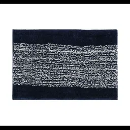 MAA HOME CONCEPT Blue & White Textured Microfiber Anti Skid 1600 GSMBathMat image 2