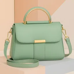 ITALISH Embellished Leather Structured Sling Bag-picture-10