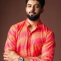 Rawayi Men Striped Extended Sleeves Kurta image 4