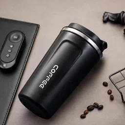 nirvaana Insulated Coffee Cup with Leakproof Lid, Smart Temperature Display Double Walled Stainless Steel Coffee Mug image 2
