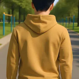 SHAUN Men Printed Hooded Sweatshirt image 2