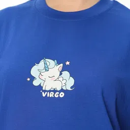 Bonkers Corner Women Printed Drop-Shoulder Sleeves Applique Slim Fit T-shirt image 5