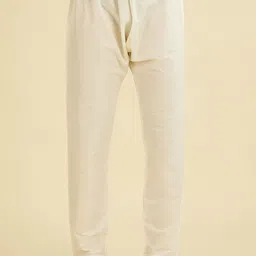 Diwas by Manyavar Woven Design Mandarin Collar Straight Kurta with Pyjamas image 5