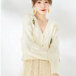 StyleCast Women Floral Printed V-Neck Long Sleeves Cardigan image 5