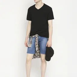 TCI Men Slim Fit Denim Shorts image 3
