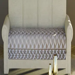 Fashion Throw Beige Printed Velvet 1 Piece Sofa Cover-image-68