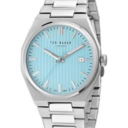 Ted Baker Men Brass Dial & Stainless Steel Bracelet Style Straps Analogue Watch BKPBRS508-image-6