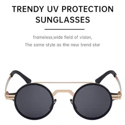 AUGEN Unisex Round Sunglasses with UV Protected Lens VI-SG-232-C1 image 3