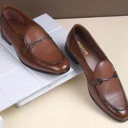 Mochi Men Leather Formal Loafers Shoes-picture-42