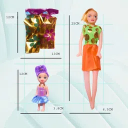nathtoys Doll Set for Girls Barbie Doll Toy Doll for Kids with Doll Accessories & Dresses image 3