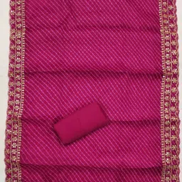 divastri Unstitched Cotton Blend Salwar Suit Material Embroidered image 4