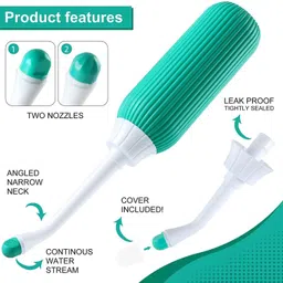 pratyang Portable bidet, Jet Spray for Toilet | Retractable, 2 angled Nozzles P42 Manual Bidets-picture-29