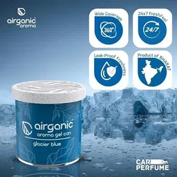 airganic Aroma Gel Can Combo- Dusk Cloud & Glacier Blue Air Car Freshener Blocks image 3