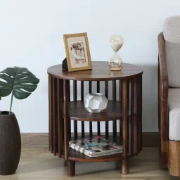 woodsworth from pepperfry Finnmark Sheesham Wood End Table In Scratch Resistant Provincial Teak Finish image 1
