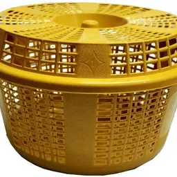 skylii Round Plastic Basket With Lid Storage basket Fruit & Vegetable Basket Pack of 4 Plastic Fruit & Vegetable Basket image 5