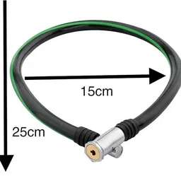 gymisa Bicycle Cable Security Key Lock With Cycle Horn Bell Cycling Kit image 2