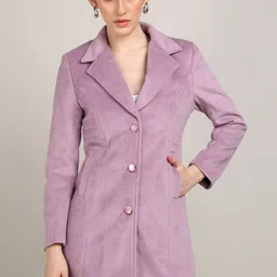 razimen tweed Solid Coat For Women image 1