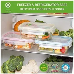 smilery Glass Vegetable Bowl 550ML 1120ML container Disposable image 5