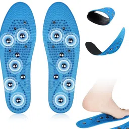 Orthopedic Insoles for Men and Women Acupressure Plantar Fasciitis Foot Care 35 PU Full Length Regular Shoe Insole-image-46