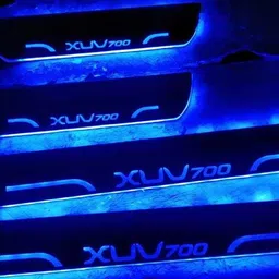 jagan kirpa Exclusive Premium Quality Acrylic Car Door Stainless Steel Foot Steps Neon Blue LED Color Sill Scuff Plate For Mahindra Xuv 700 (Set of 4Pcs) Door Sill Plate-picture-16