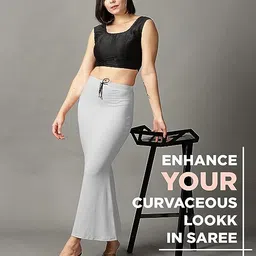 Woo THiNG Saree shape wear for women Cotton Blend Petticoat image 2