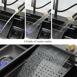 climber 304 Grade 30'' x 18'' x 9'' Inches Kitchen Sink with Anti Scrach Design Under Counter Basin image 2