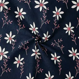 rumps Woolen King Fitted (Elastic) 320 TC Floral Bedsheet image 4