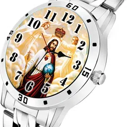 house of common New Generation Jesus White dial stainless steel strap analog wrist Analog Watch - For Boys TD003 JESUS-SL03 image 2
