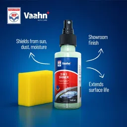 hp vaahn 3-in-1 Shiner | Cleans, Shines & Protects Dashboards, Tyres & Plastic Surfaces | Dust Repellent, UV Protection, Professional Finish Vehicle Interior Cleaner image 2