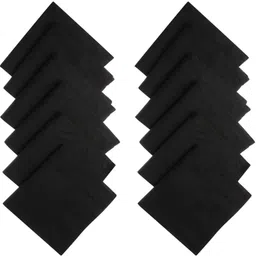 VT VIRTUE TRADERS Premium Cotton Handkerchief for Men ["Black"] Handkerchief-picture-10