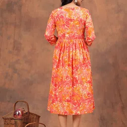 lakshay fashion Women Embroidered Cotton Blend Anarkali Kurta image 3