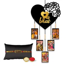 artle media Thread Drame catcher with Rakhi (2-pc) and Roli-chawal (1 Pc) For Rakhi Mauli Thread Photo Frame, Rakhi, Chawal Roli Pack Set-picture-28