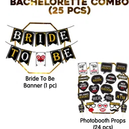 zyozi Bridal Shower Photo Booth Props and Banner - Large and Durable Photo Booth Props and Signs for Bridal Showers, Weddings, Bachelorette Parties (Pack of 25) image 2