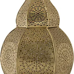homesake Classic Moroccan Nargis Hanging Lamp, Antique and Gold metal hanging pendant light Pendants Ceiling Lamp image 3