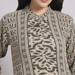 big dreams collection Wool Graphic Print Coat For Women image 4