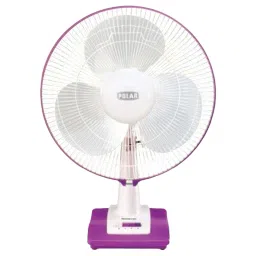 POLAR Annexer 400mm 3 Blade Thermal Overload Protector Table Fan (Silent Operation, White & Mauve)-picture-23
