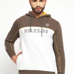 duke Men Full Sleeve Color Block Hooded Sweatshirt-picture-19