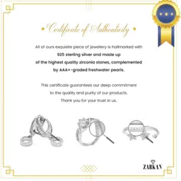 Zarkan 925 Hallmark Silver Butterfly Bliss Ring Sterling Silver Cubic Zirconia Rhodium Plated Ring image 3