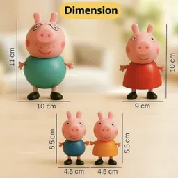 jayaansh traders Pig Figures Set OF 4 pc image 4