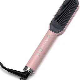 Milixir Smooth Shiny Hair Care Comb for Men & Women | Fast Heating, Ionic Care Comb with 5 Heat Settings Hair Straightener Brush-picture-45