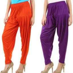 pink you Viscose Rayon Solid Patiala-picture-25