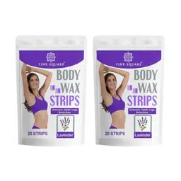 Pink Square Set Of 2 Lavender Wax Strips- 20 Strips Each-picture-41