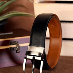 SAZARA Men Textured Leather Reversible Belt-picture-16