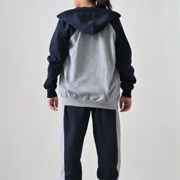 BAESD Girls Colourblocked Hooded Neck Long Sleeves Tracksuits image 3