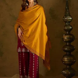 SAHASIKA Ethnic Motifs Woven Design Pashmina Shawl-image-19