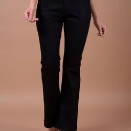 Crimsoune Club Women Bootcut Fit Mid-Rise Clean Look Stretchable Jeans-image-9